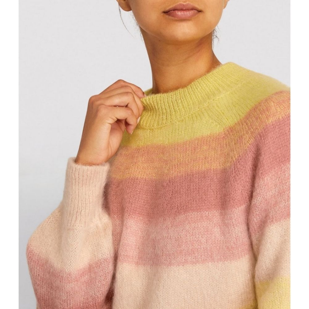 Maje Mohair Millao Striped Sweater - Picture 4 of 15